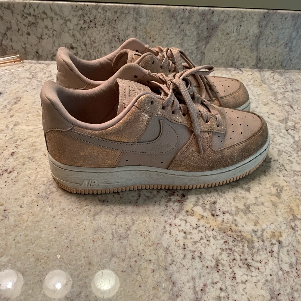 Pink Nike Air Force 1s